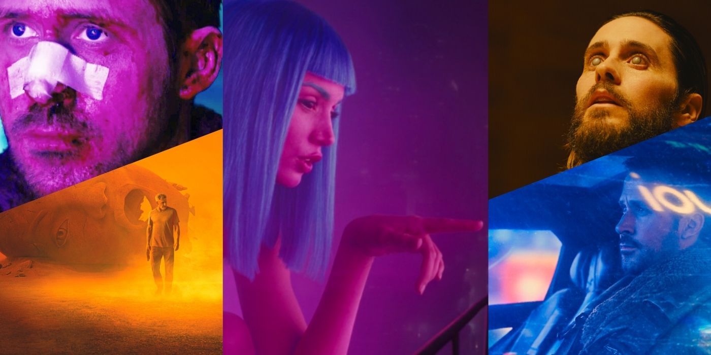 Collage Of Colorful Scenes in Blade Runner 2049