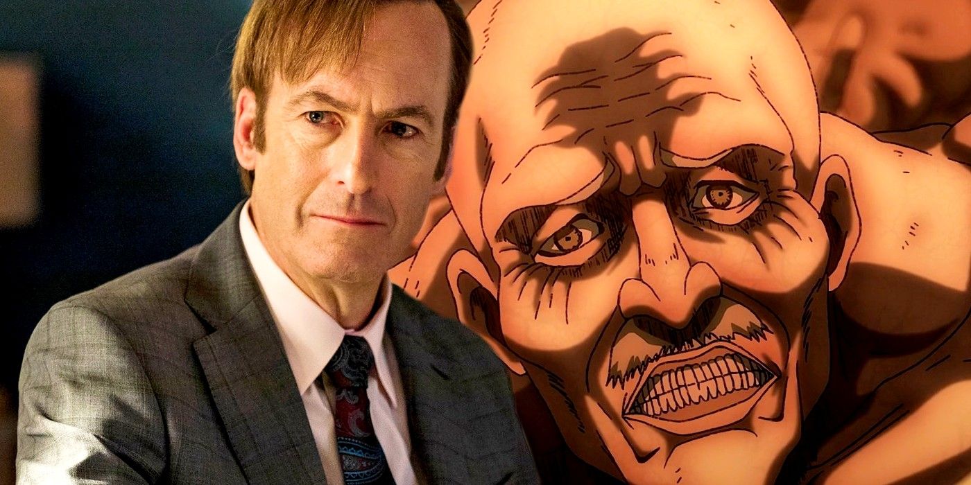 Bob Odenkirk as Jimmy in Better Call Saul and Dot Pyxis in Attack on Titan