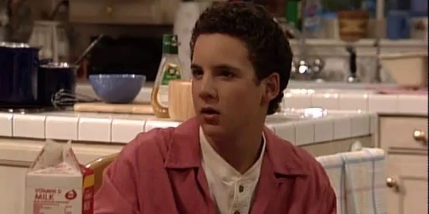 Cory looking confused in Boy Meets World