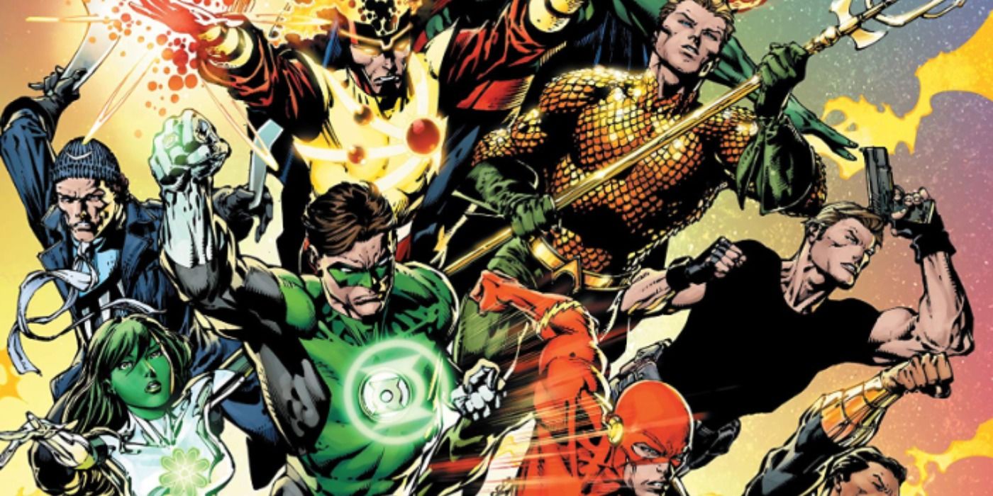 Various DC heroes in cover art for Brightest Day