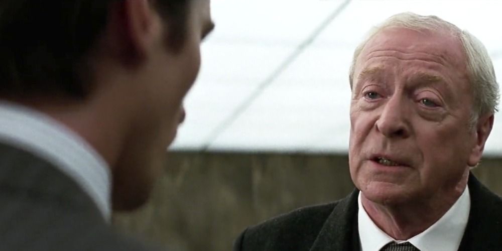 Alfred advises Bruce to not bow down to the Joker's demands in The Dark Knight