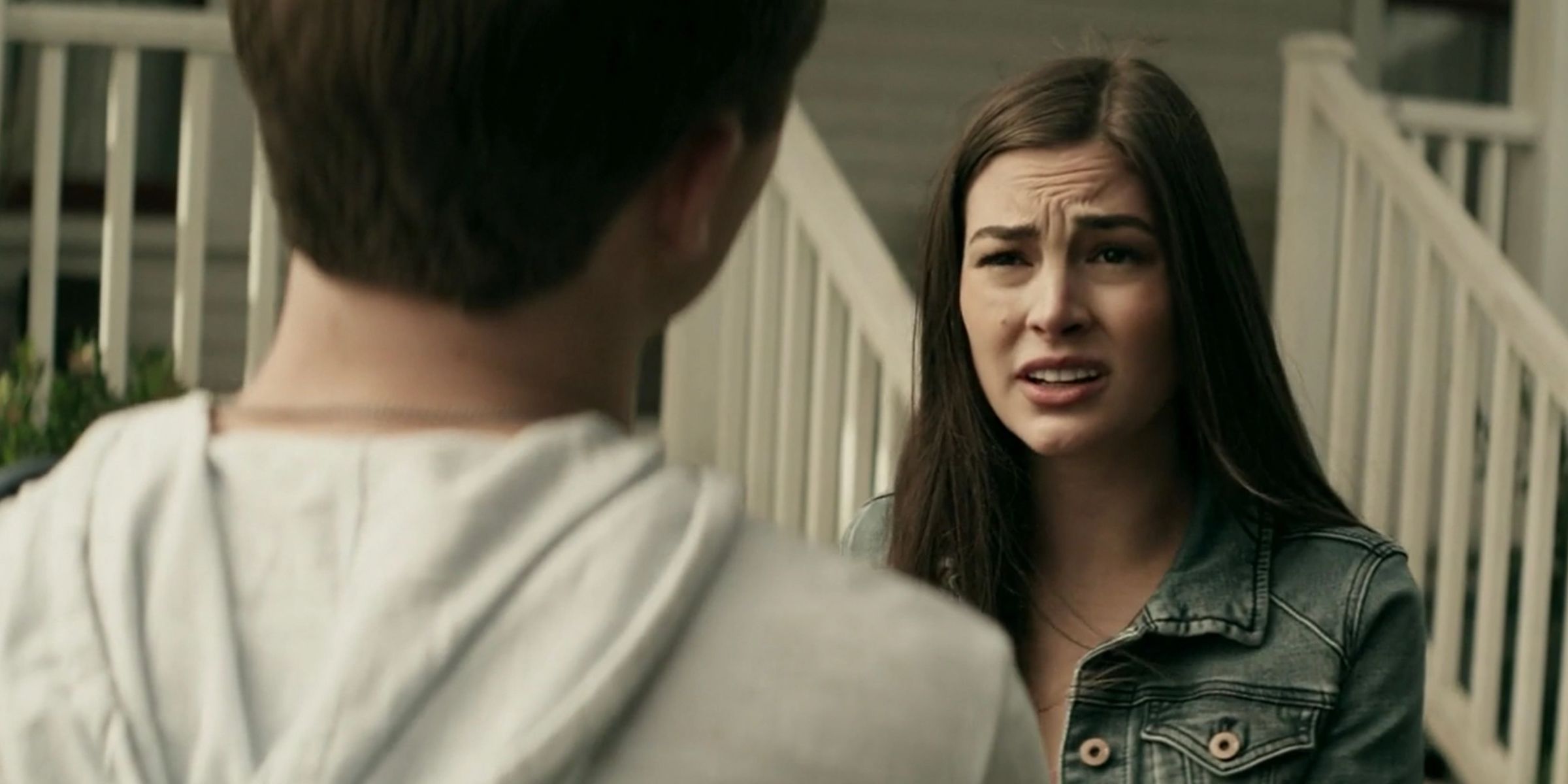 Candice argues with Jonathan at the Kent farm in Superman and Lois