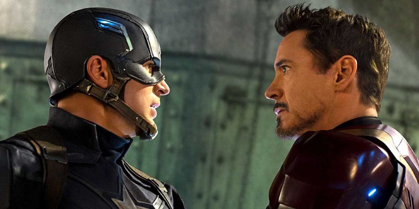 Captain America and Iron Man face off in Civil War