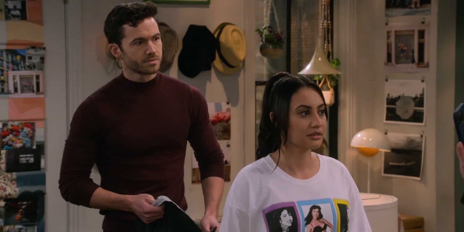 Charlie and Valentina look surprised in How I Met Your Father