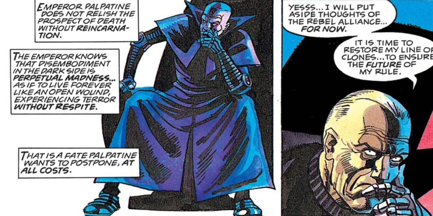 Clone Emperor Palpatine plots his next move in Star Wars comic.