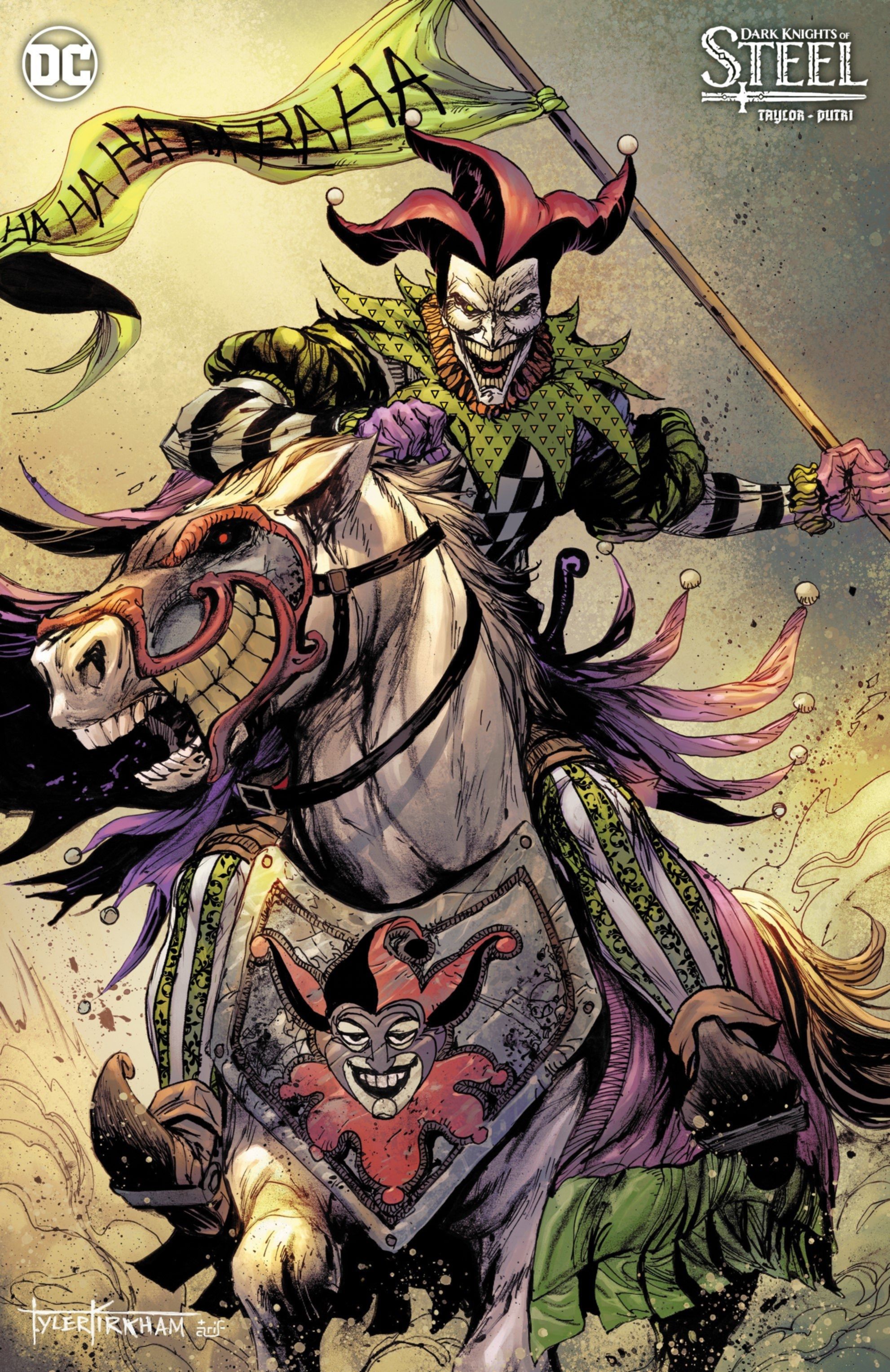 Dark Knights of Steel Joker Tyler Kirkham Cover A DC Comics