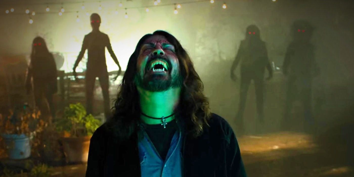Dave Grohl and the demons in Foo Fighters movie Studio 666's ending
