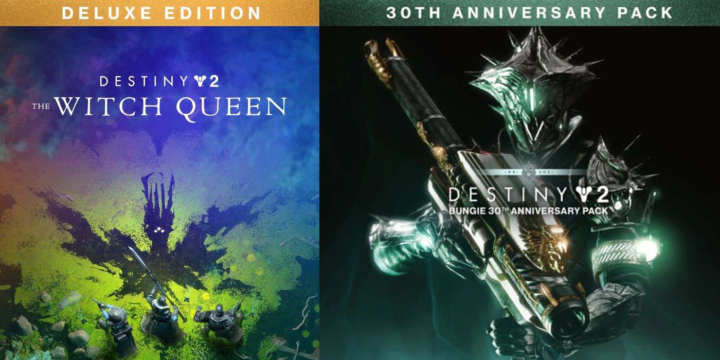 Destiny 2 The Witch Queen's Deluxe &amp; 30th Anniversary Editions.