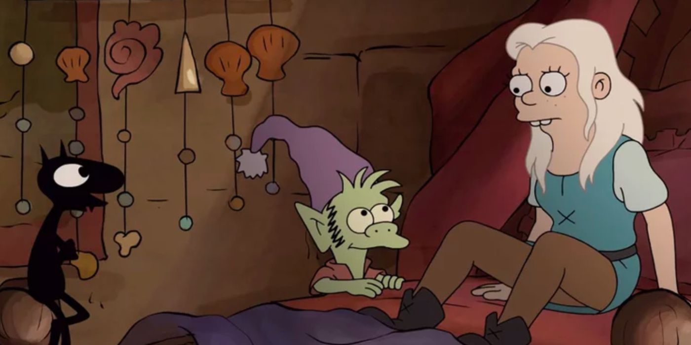 Bean, Lucy, and Elfo together in Disenchantment