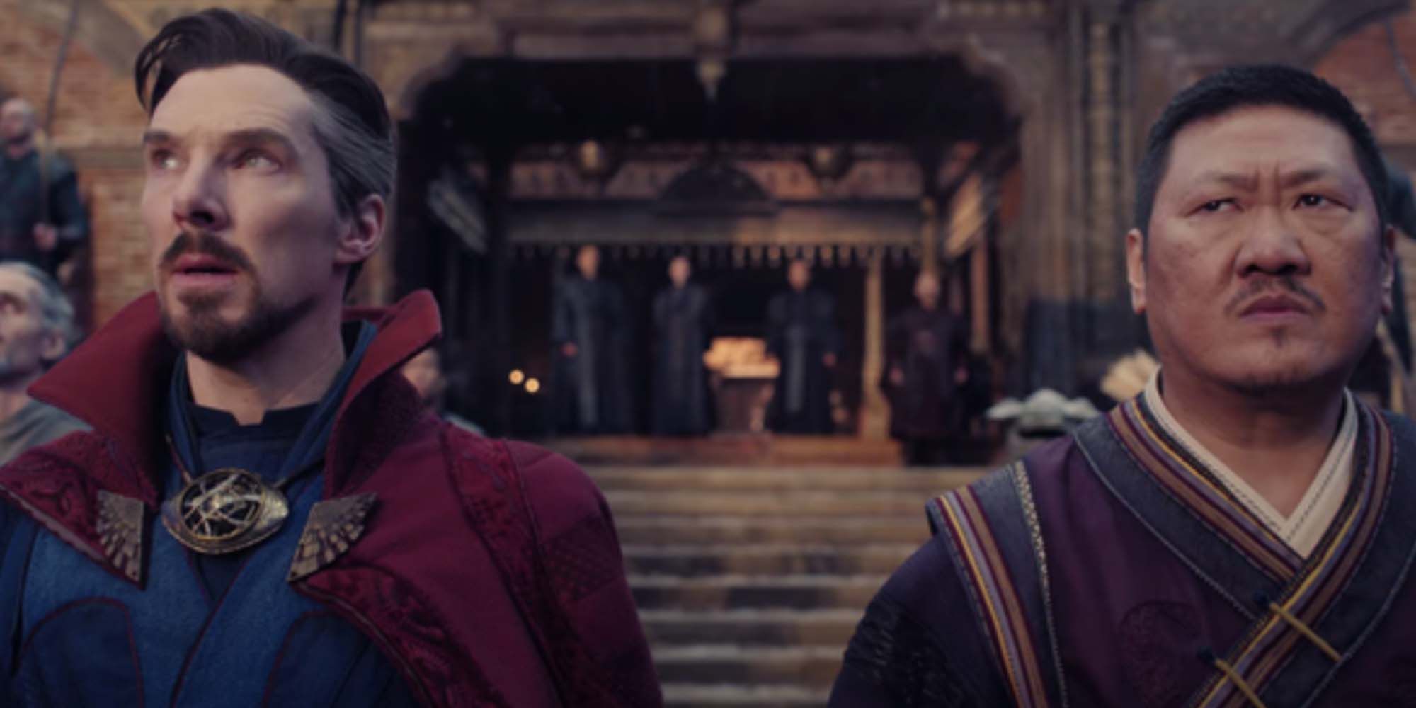 Doctor Strange and Wong standing next to each other in Doctor Strange 2.