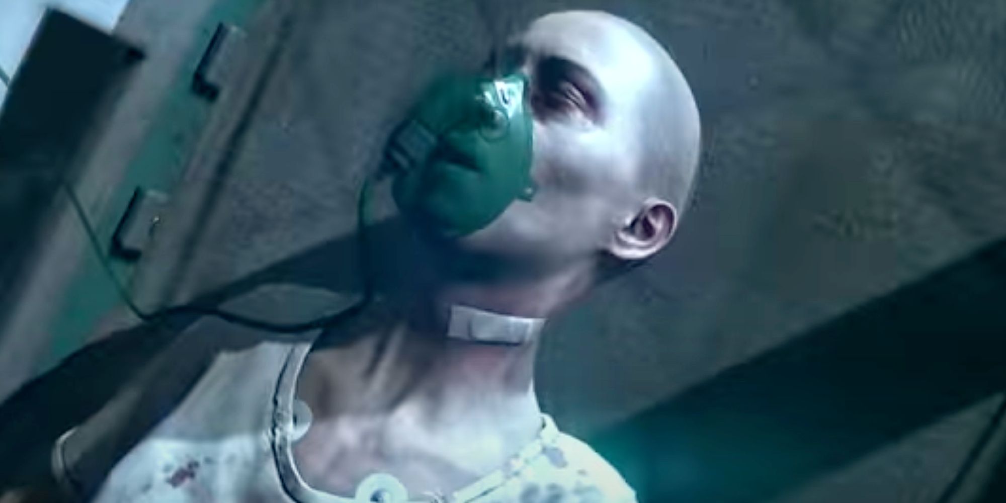 Mia from Dying Light 2 dying while hooked up to a respirator