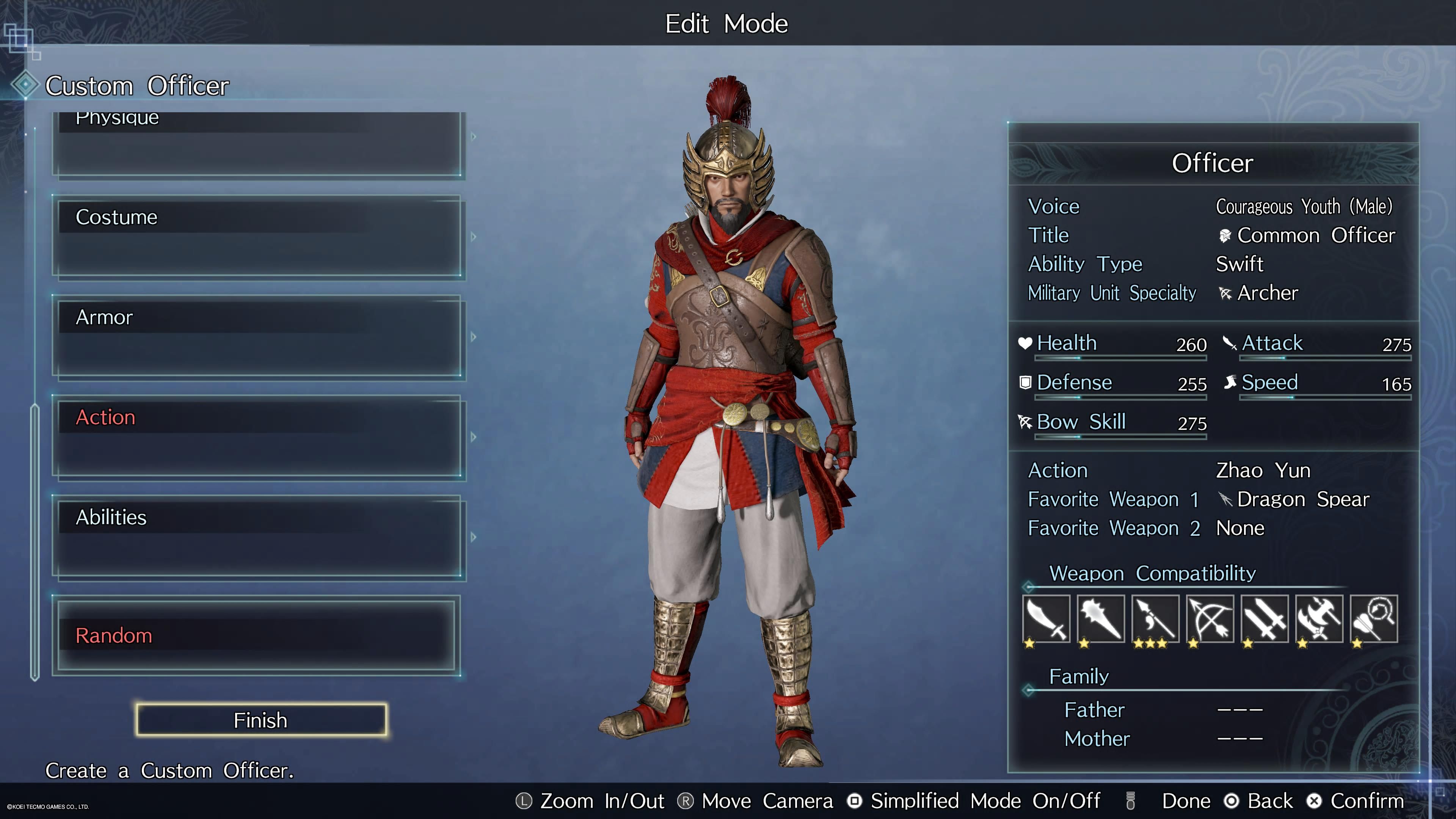 Dynasty Warriors 9 Empires Character Creation