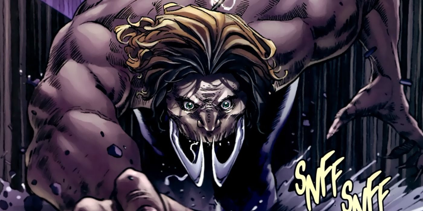 Earth X Sabretooth attacks in Marvel Comics.