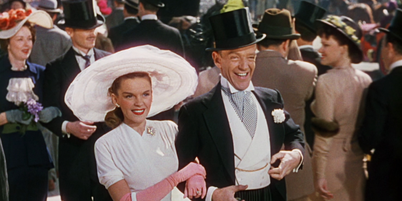 Judy Garland and Fred Astaire's characters in the Easter Parade