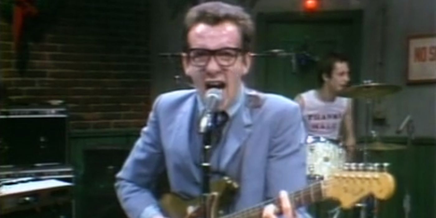 Elvis Costello Performing on Saturday Night Live