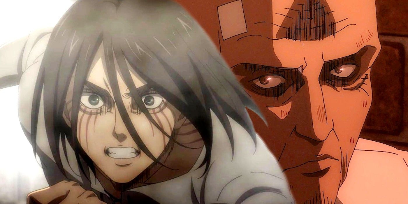 Eren and Keith Shaddis in Attack on Titan