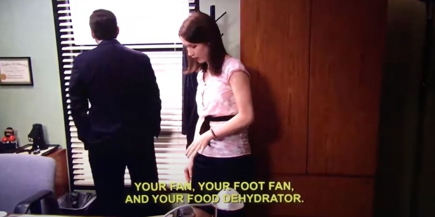 Erin moves Michael back into his office on The Office