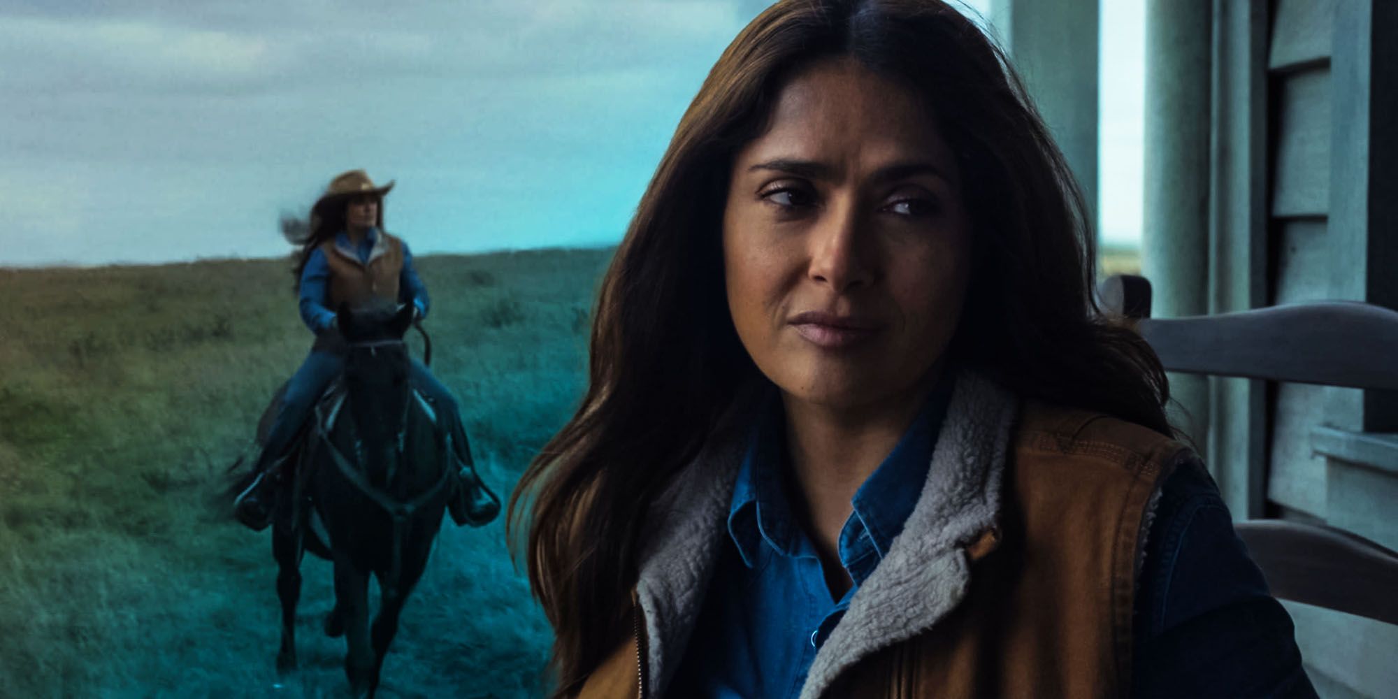 Eternals helped cure Salma Hayeks oldest fear horse riding