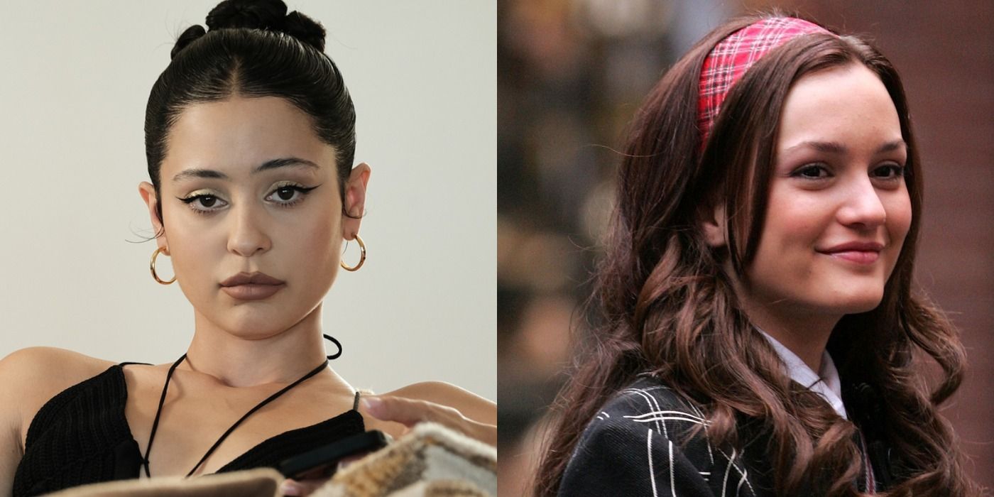 Split image showing Maddy in Euphoria and Blair in Gossip Girl