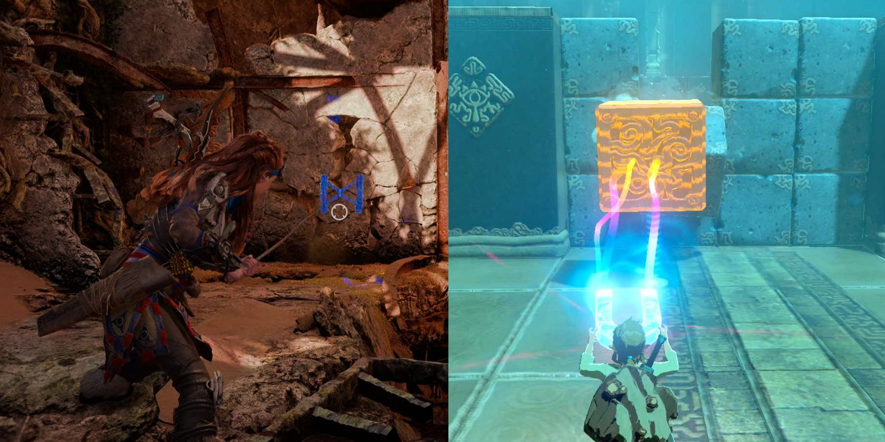 Every Way Horizon Forbidden West’s Ruins Are Similar to BOTW’s Shrines Ornament and Spirit Orb Pullcaster Magnesis