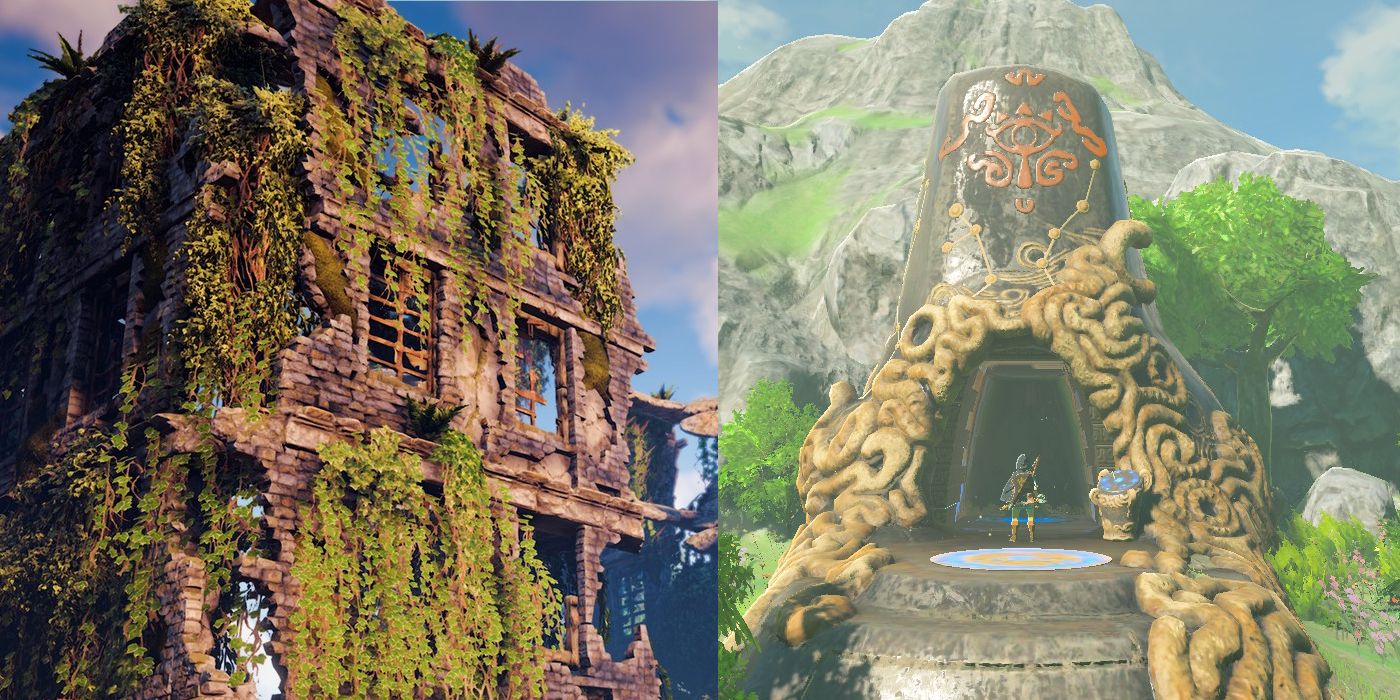 Every Way Horizon Forbidden West’s Ruins Are Similar to BOTW’s Shrines Ruin Shrine Exterior