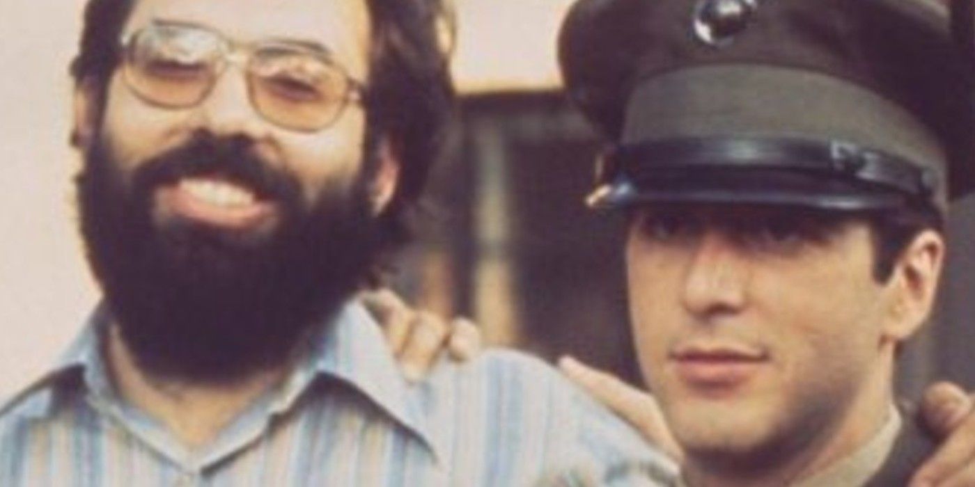 Francis Ford Coppola and Al Pacino in The Godfather