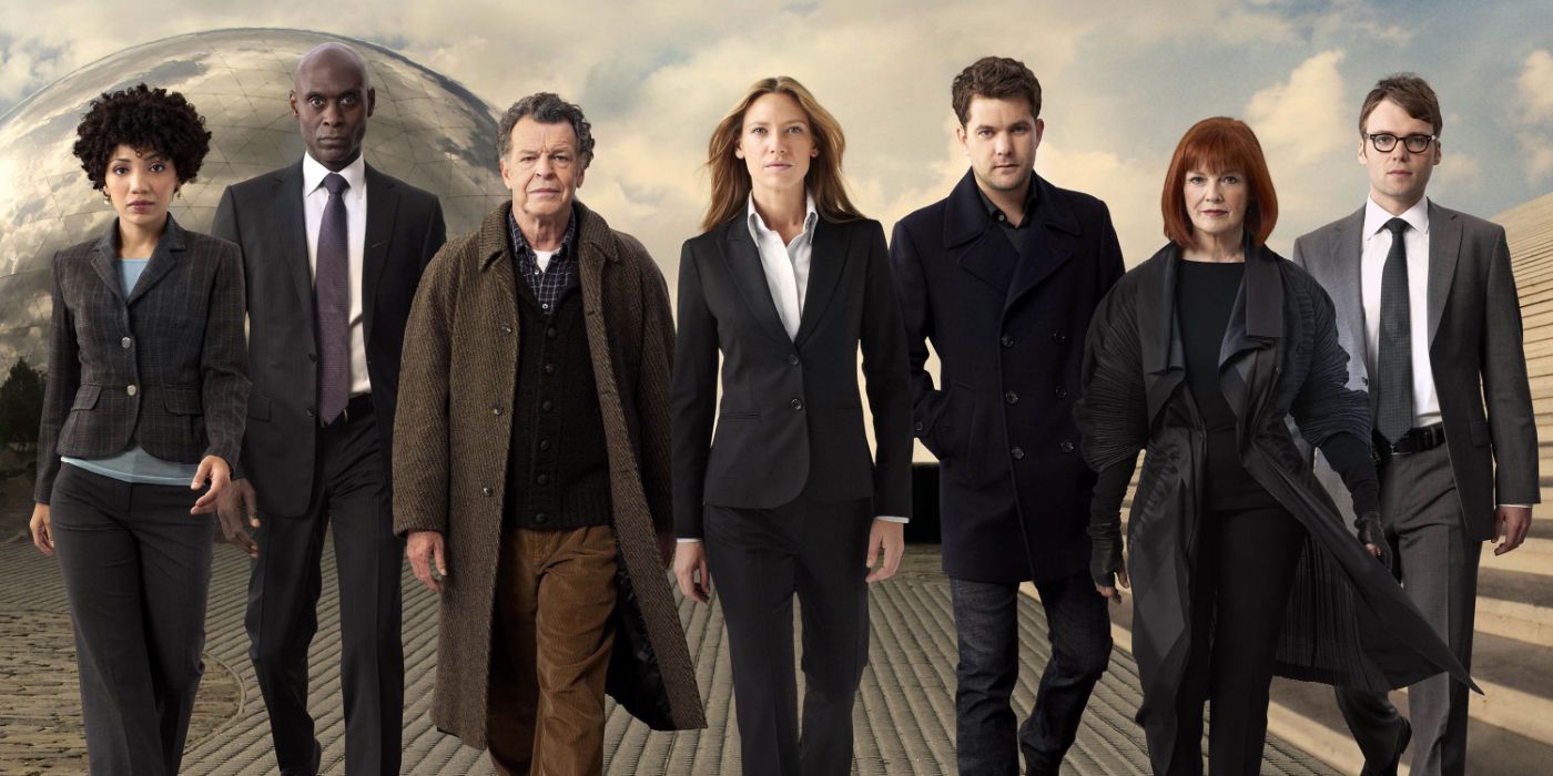The cast of Fringe in a promo shot.