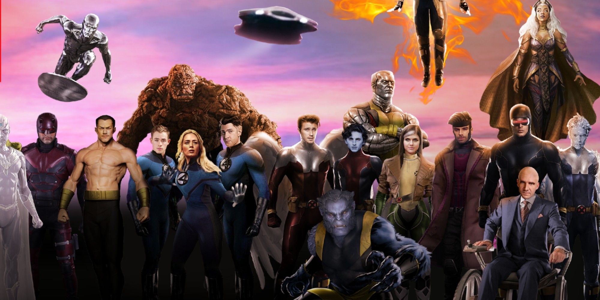 Mcu Art Imagines New Marvel Hero Lineup Including X Men Fantastic 4