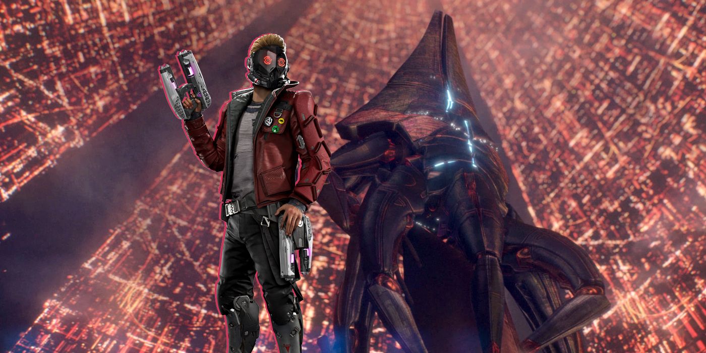The final battle in Marvel's Guardians of the Galaxy is taken straight from Mass Effect's Battle of the Citadel