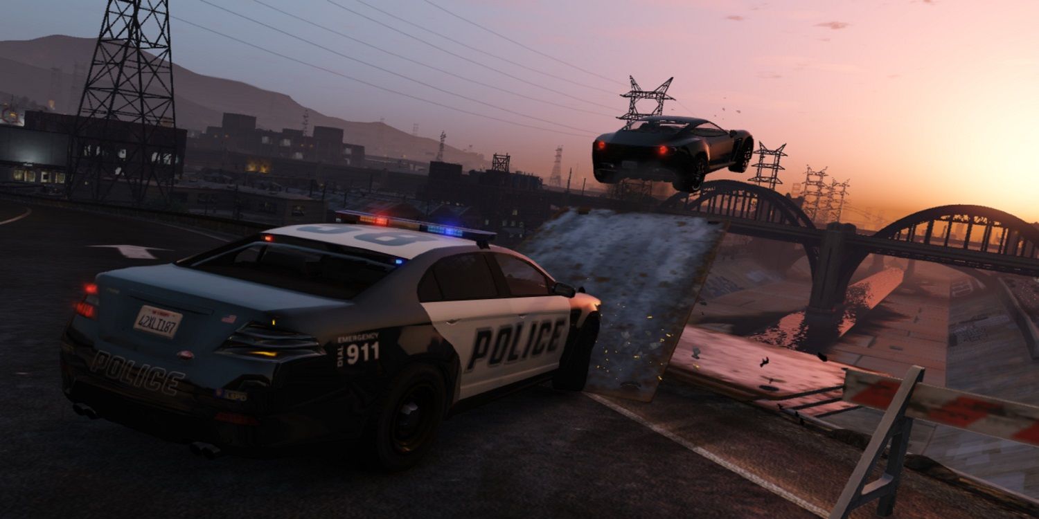 GTA V Picture of A Car Chase