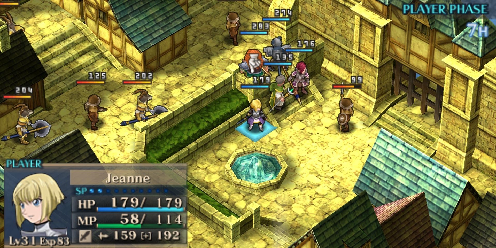 Gameplay from Jeanne D'Arc for the PSP