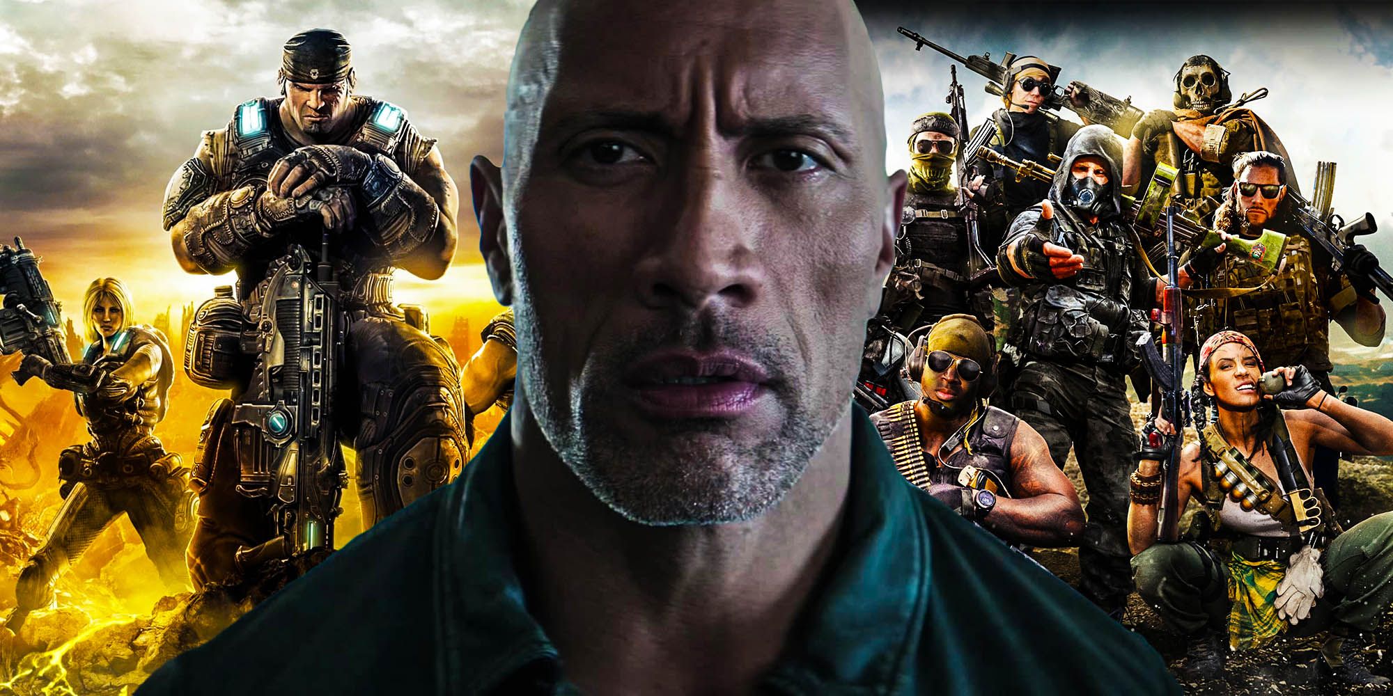 Gears of war a better video game movie for the rock than Call of duty