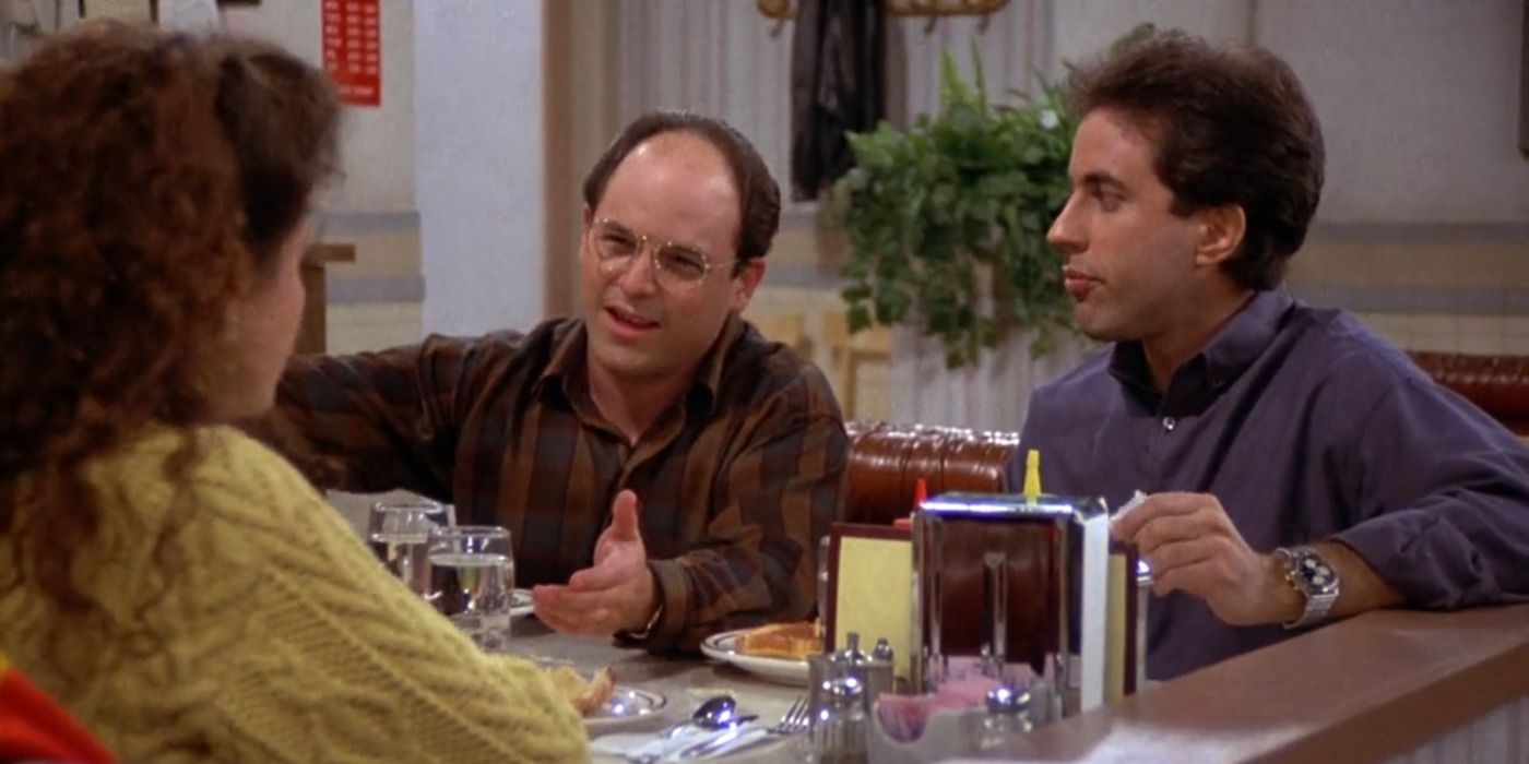 George Jerry And Elaine In Seinfeld