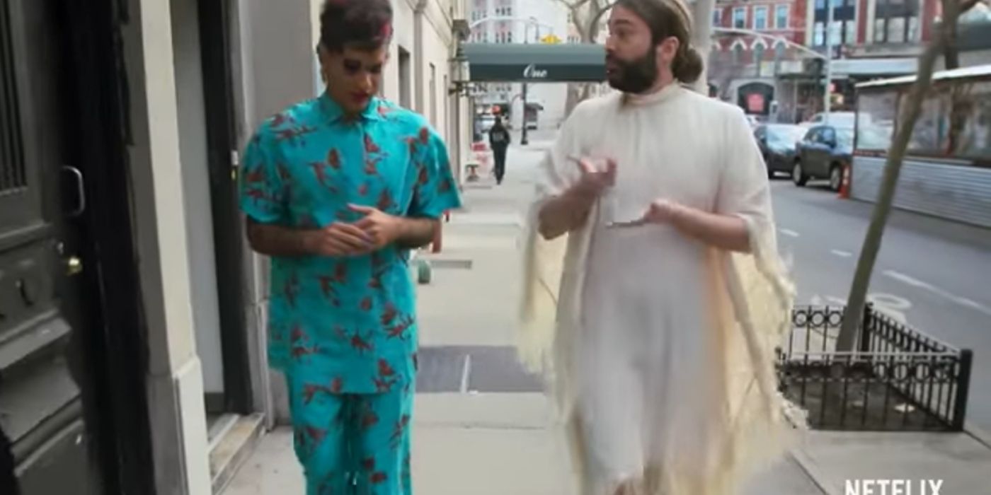 Alok and JVN walking on the street in Getting Curious with JVN