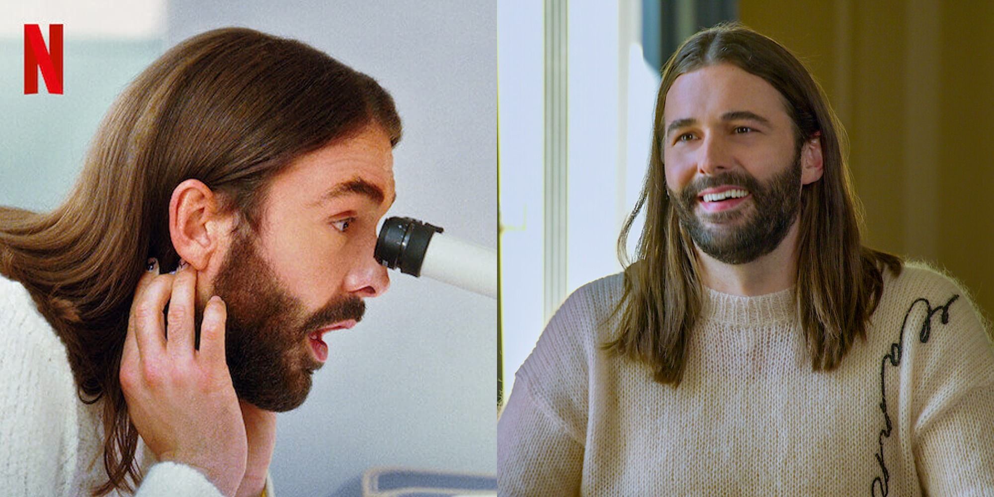 Split image showing JVN in Getting Curious with JVN