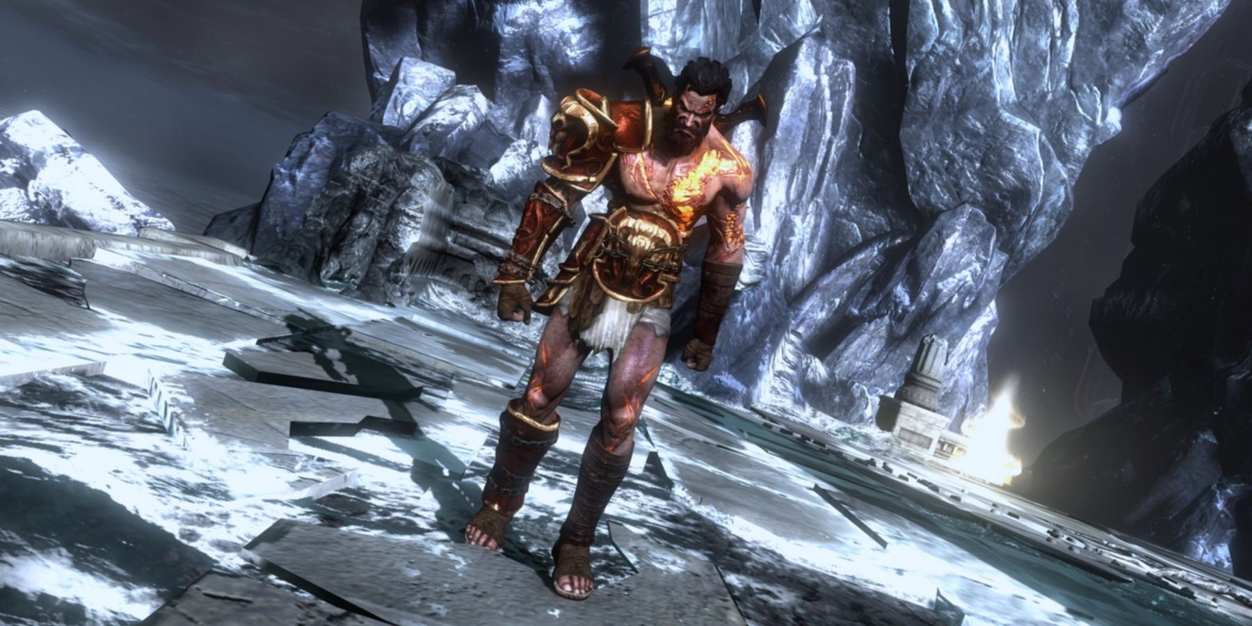 Kratos' brother Deimos became the mistaken victim of prophecy