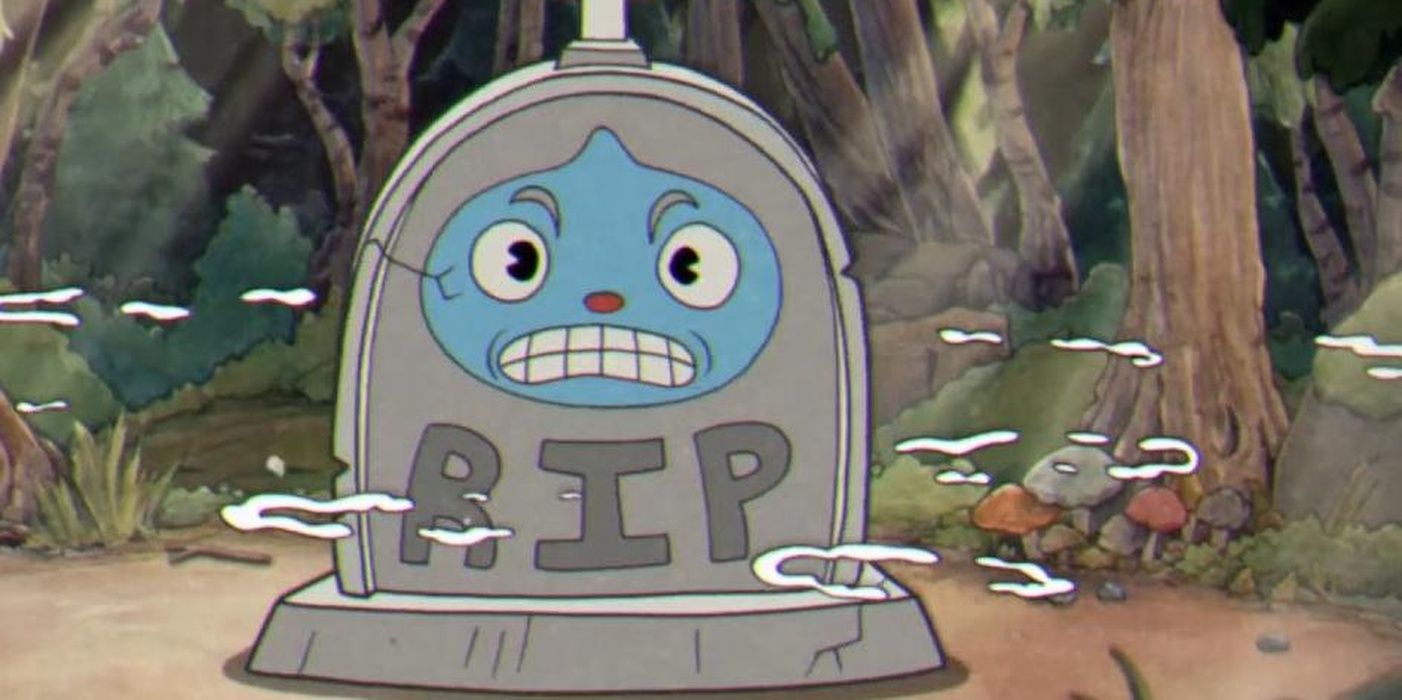 Goopy Le Grande changes into his final form in Cuphead