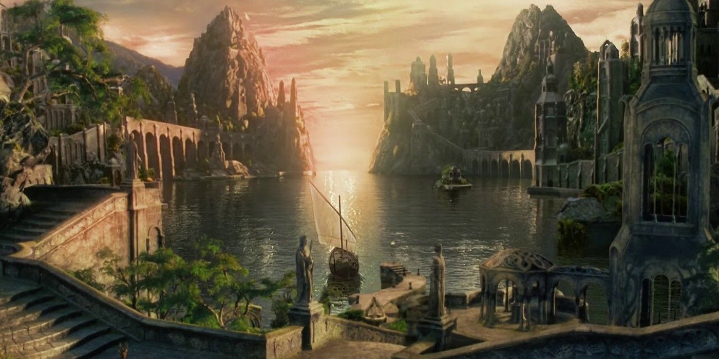 The harbour Grey Havens in Lord of the Rings 