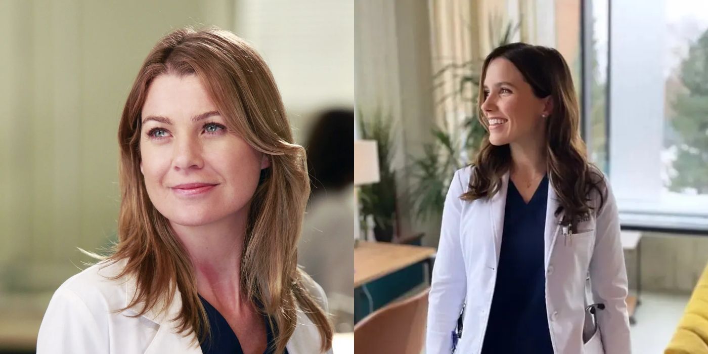 Split image of Meredith on Grey&rsquo;s Anatomy and Sam on Good Sam