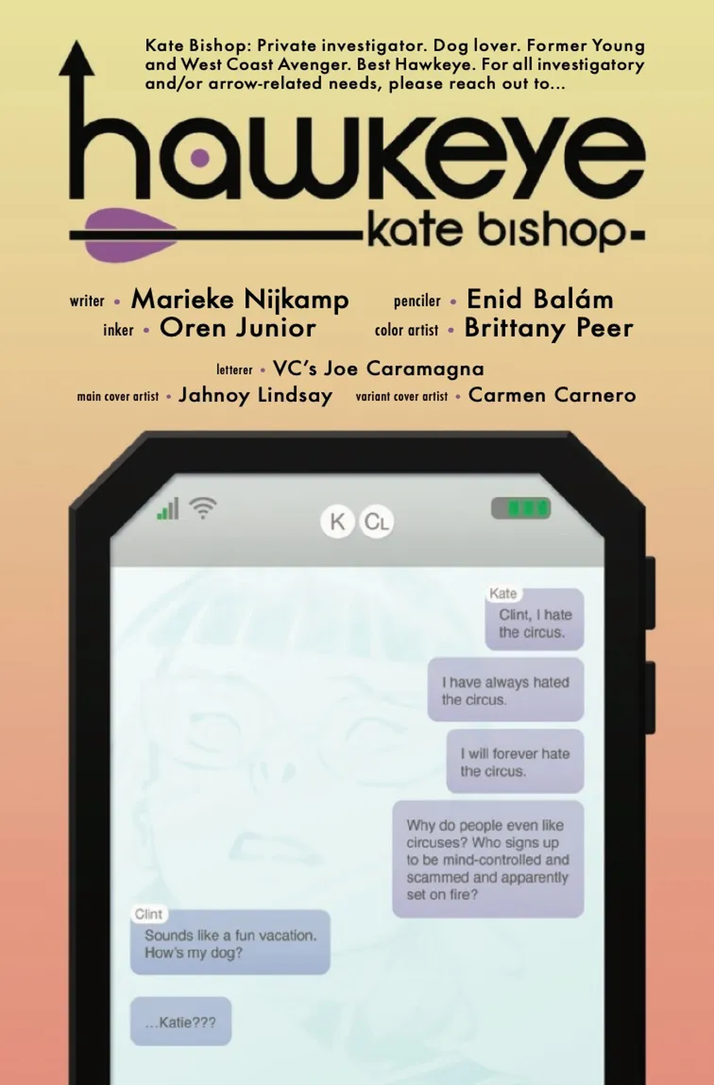 Hawkeye Kate Bishop 4 credits tldr vertical cover