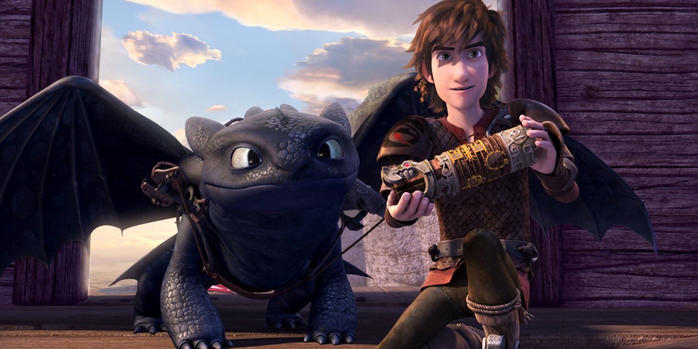 Hiccup and Toothless in Dragons Race to the Edge