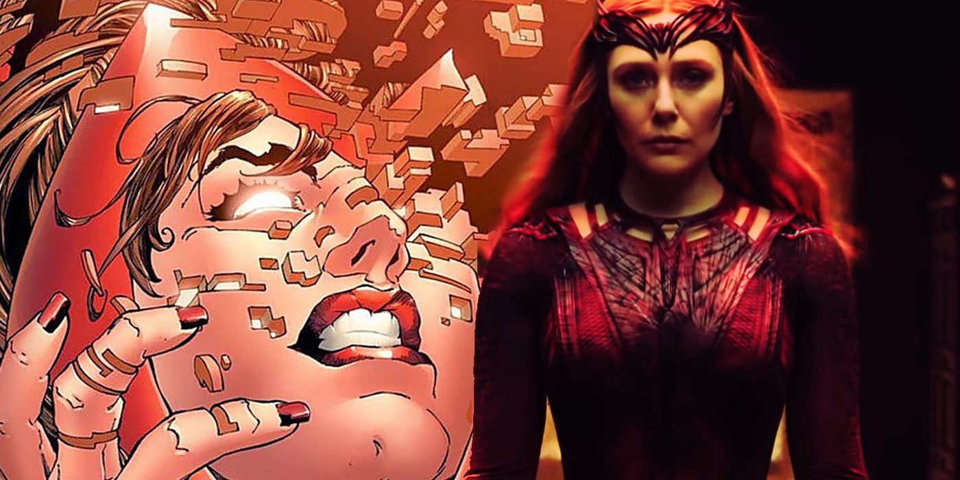 House of M Cover; Scarlet Witch meditating in Multiverse of Madness