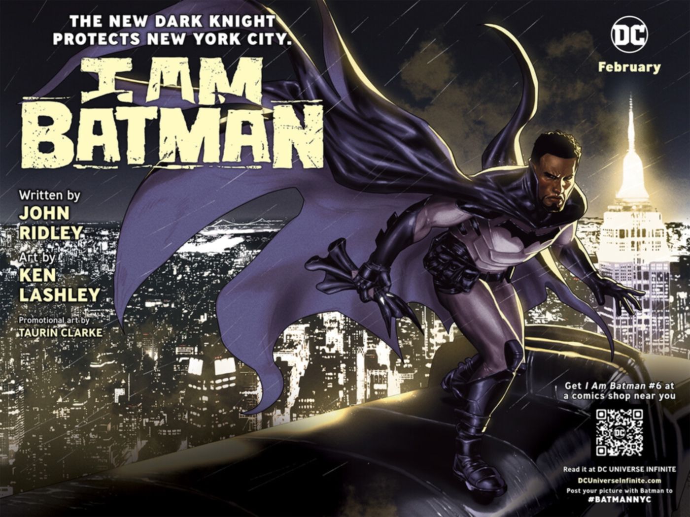 I Am Batman 6 Promotional Poster New York City Jace Fox DC Comics