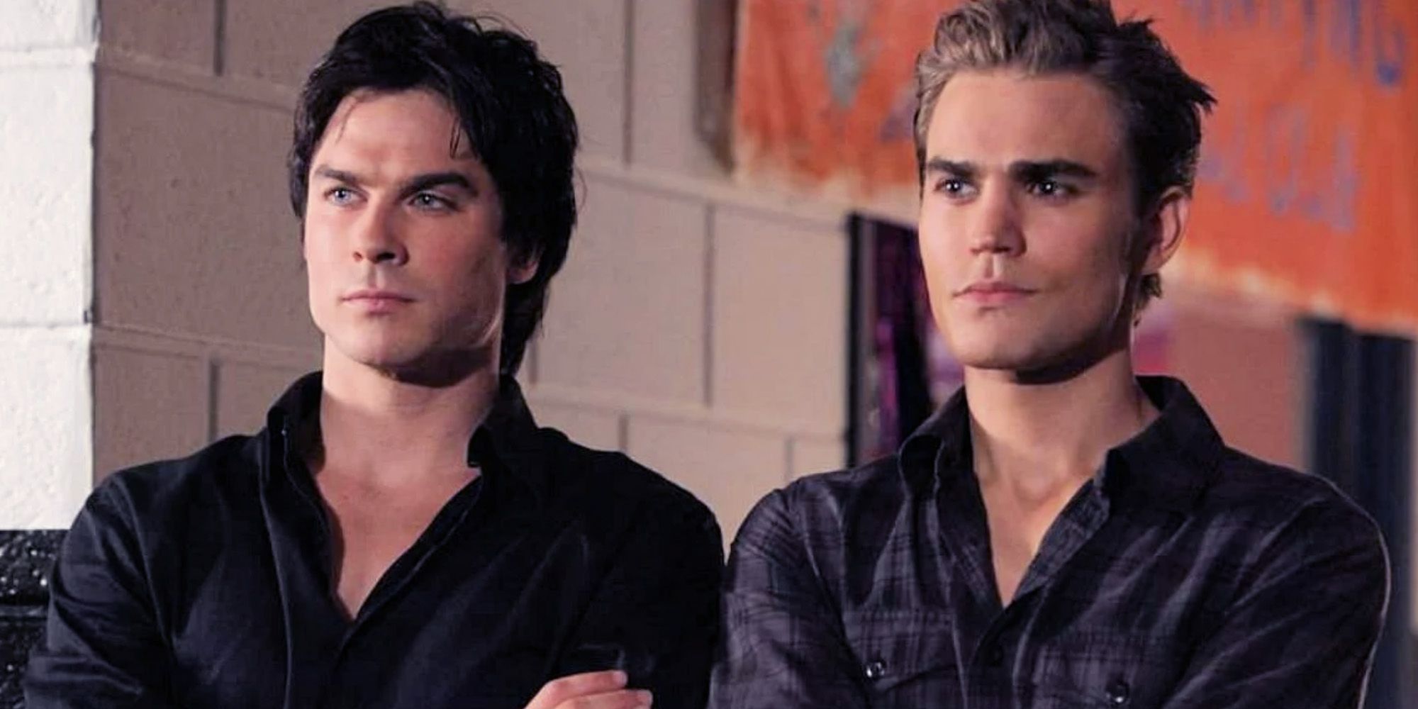 Damon e Stefan lado a lado em TVD
