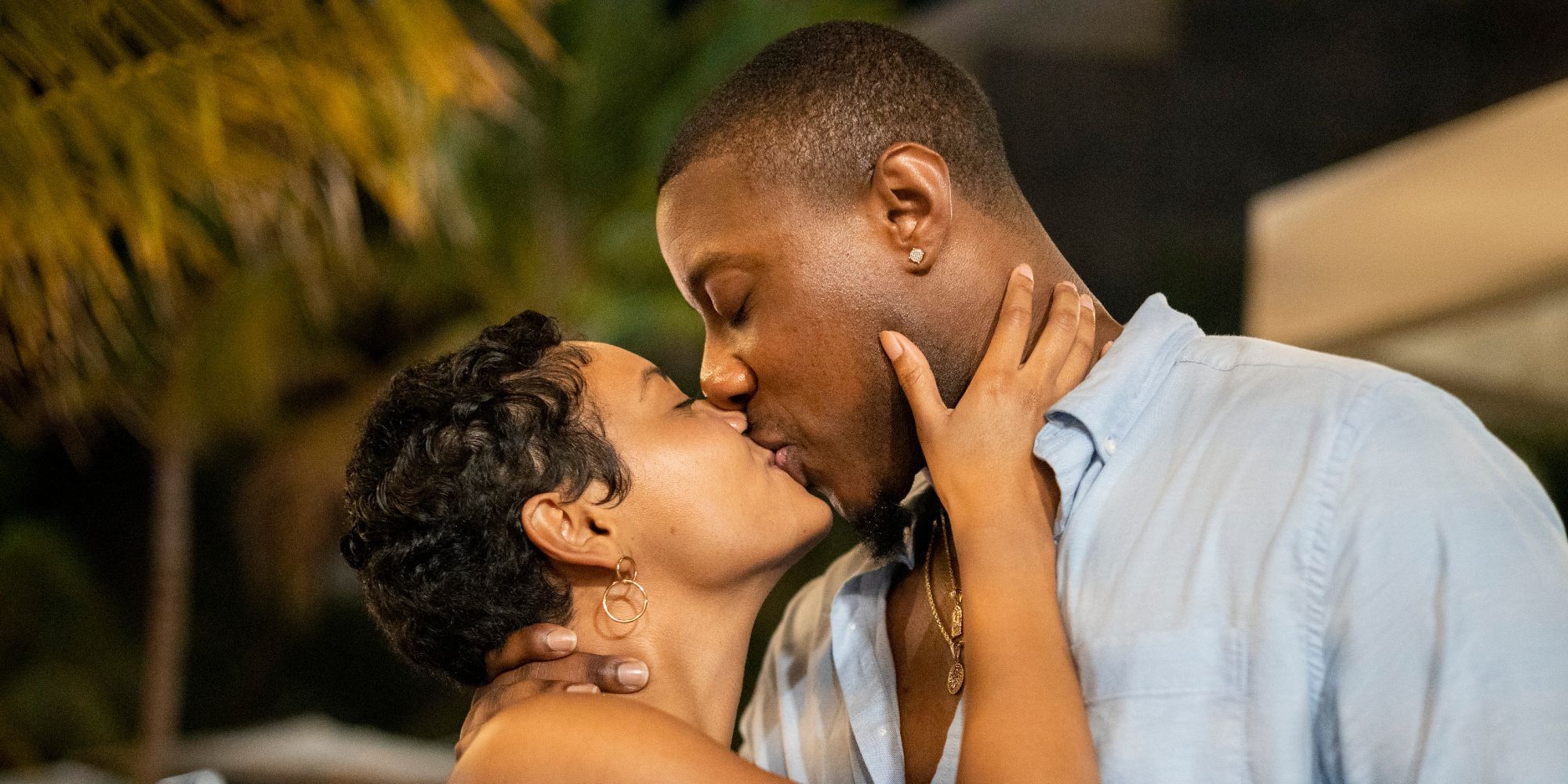 Iyanna McNeely and Jarrette Jones on Love Is Blind season 2 during the couples' retreat