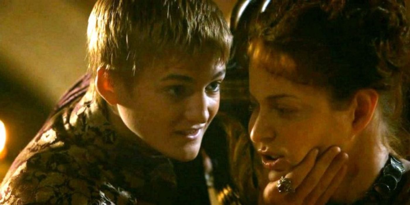 Joffrey abuses Ros in Game of Thrones