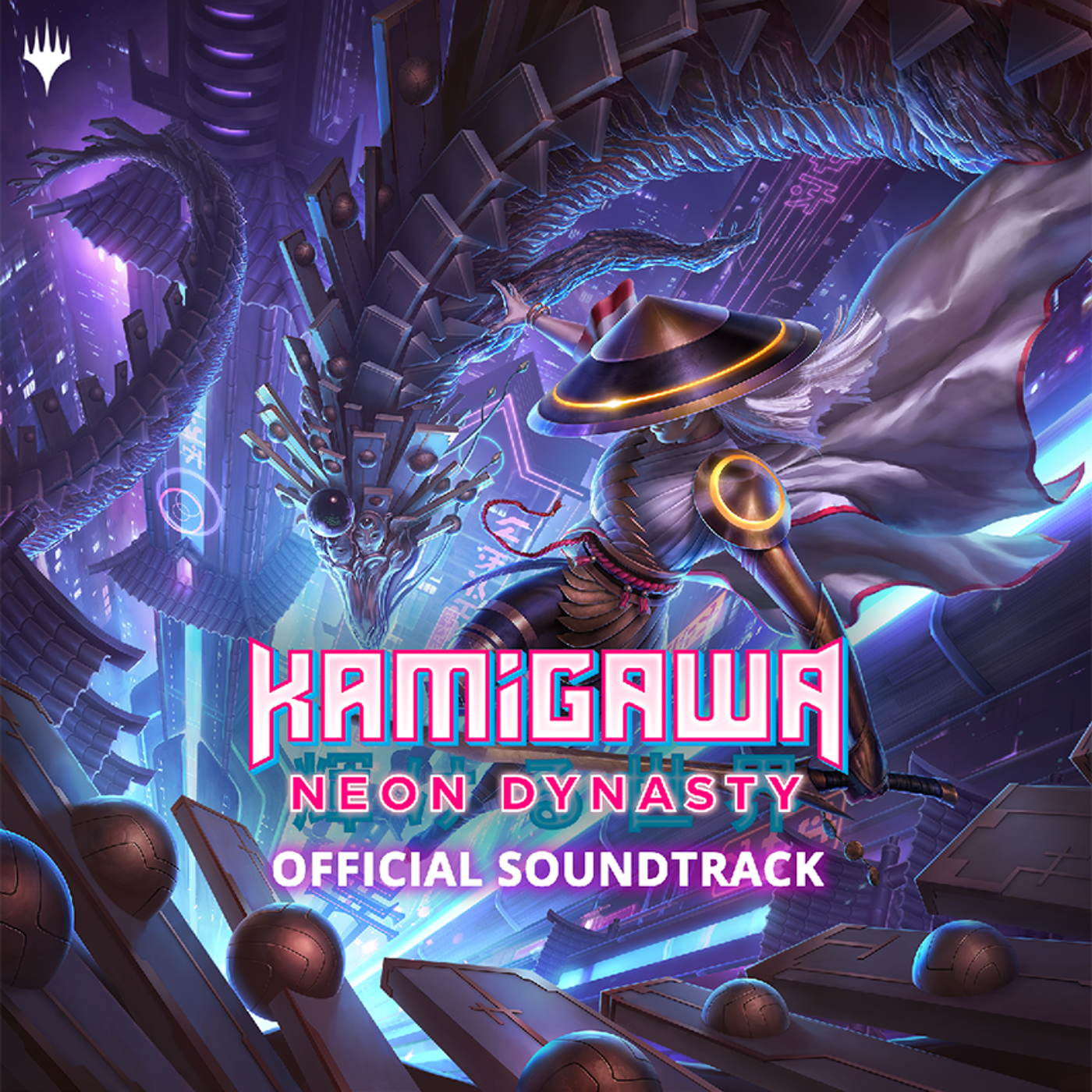 Album artwork for the Magic: The Gathering Kamigawa: Neon Dynasty soundtrack