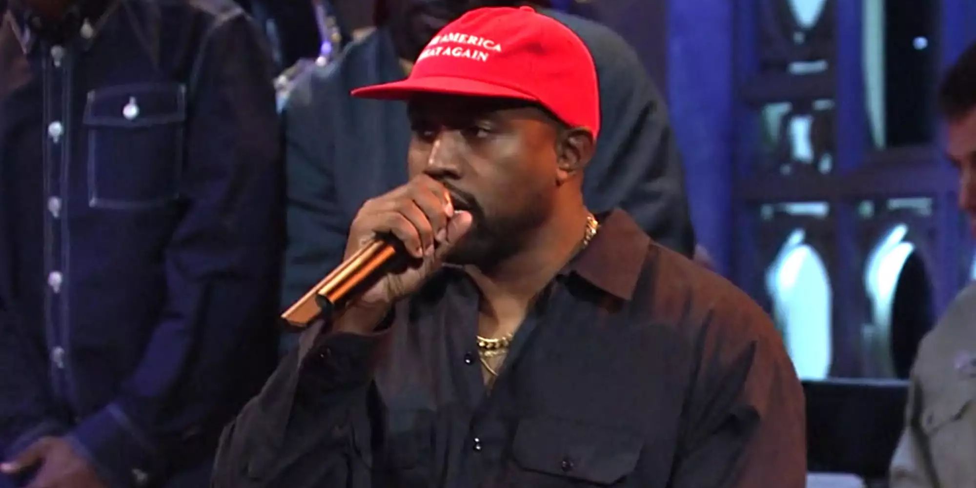 Kanye West Performing On Saturday Night Live