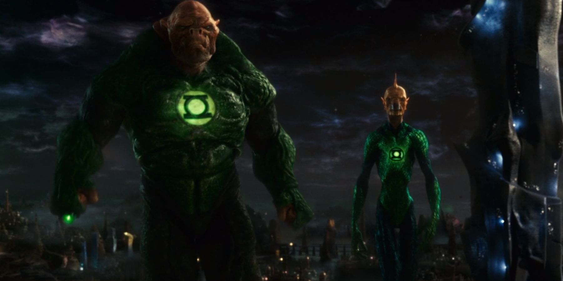 Kilowog and Tomar-Re training Hal Jordan in Green Lantern 2011