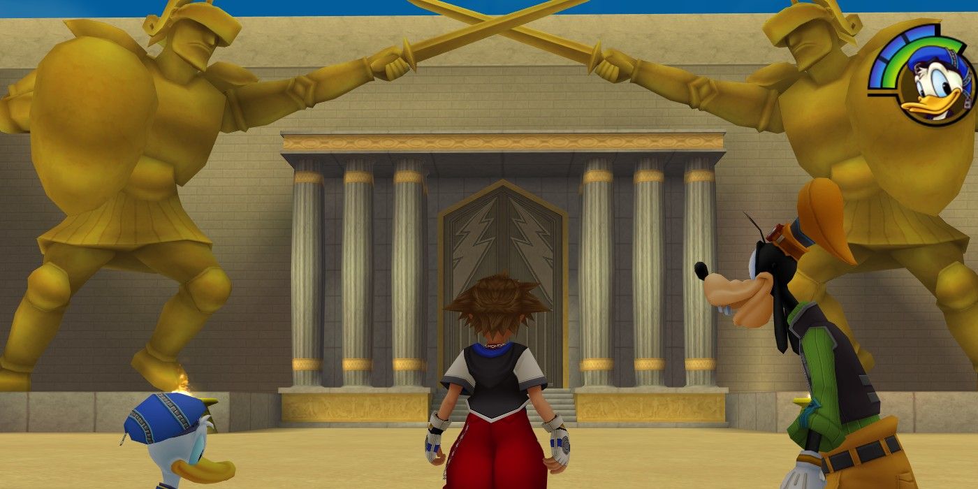 Kingdom Hearts: Sora at Olympus world.
